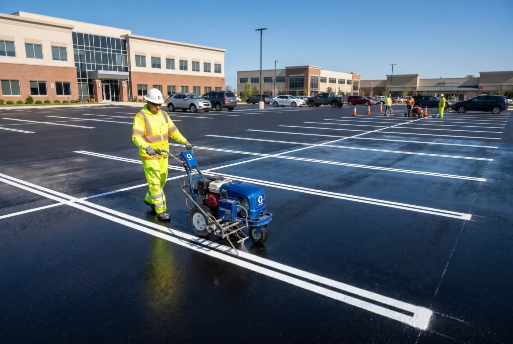 Silkroad Grading, El Paso parking lot striping