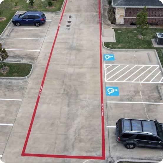 Fire lane striping Westway, TX