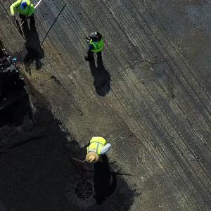 Parking lot sealcoating and asphalt repair project in El Paso, TX